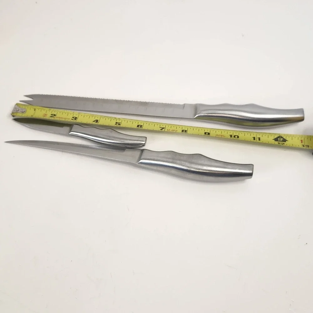 Vintage Forever Sharp Surgical Stainless Steel Knife Set 3 Piece Ergo Handle